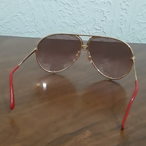 Porsche by Carrera Gold & Red Vintage Sunglasses ♥ main image 7